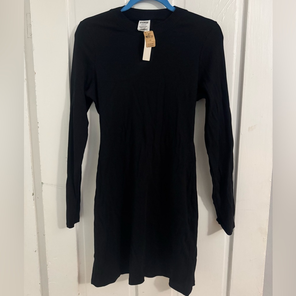NWT Pink Victoria's Secret black Ribbed Sweater dress XL